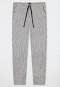Hose lang Single Jersey Jacquard Streifen nachtblau - Mix+Relax