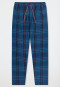 Pants long woven fabric dark blue chequered - Mix+Relax