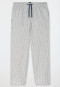 Hose lang Webware Leinen Streifen admiral - Mix+Relax