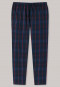 Pants long flannel midnight blue checked - Mix + Relax