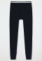 Long underpants organic cotton stripes black - 95/5