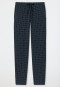 Pantalon d'intérieur long jersey pois bleu foncé motifs - Mix+Relax