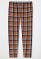 Loungehose lang Webware Organic Cotton Karos mehrfarbig - Mix+Relax