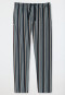 Pantaloni Lounge lunghi in tessuto cotone biologico a strisce multicolore - Mix+Relax
