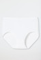 Midi briefs fine rib white - Luxury