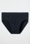 Mini slip fine interlock a strisce blu notte - Fine Interlock