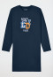 Camicia da notte a manica lunga blu - Nightwear