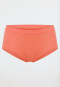 Culotte à double côtes Coton bio brossé pêche - Pure Rib
