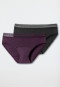 Period panties 2-pack lace black/plum - Secret Care