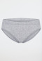 Rio bikini panty double rib organic cotton heather gray - Pure Rib