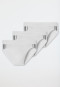 Rio-Slips 3er-Pack Organic Cotton Streifen weiß - 95/5