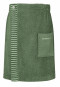Sauna towel buttons one size dark green - SCHIESSER Home