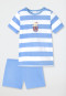 Pigiama corto a blocchi con anelli unicorno bianco - Casual World