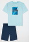 Pigiama corto in Organic Cotton menta - Nightwear