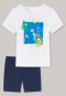 Schlafanzug kurz Organic Cotton Ratte Pool weiß - Rat Henry