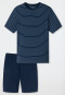 Schlafanzug kurz Streifen admiral - Casual Essentials