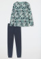 Schlafanzug lang Bündchen Blumen multicolor - Comfort Nightwear