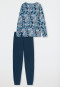 Schlafanzug lang Bündchen Blumen multicolor - Comfort Nightwear