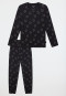 Pyjamas long cuffs stars black - Teens Nightwear