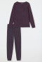 Pigiama con polsini lunghi a strisce multicolore - Comfort Nightwear