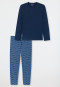 Pyjamas long dark blue - Casual Essentials
