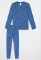 Pyjamas long fine rib cuffs vehicles blue - Kids Nightwear
