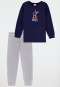 Pyjama long chiens skateboard bleu foncé - Boys World