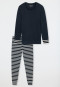 Pyjama long bleu nuit - Casual Essentials