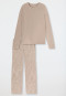 Pajamas long ecru printed - selected! premium