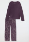 Pajamas long printed plum - selected! premium