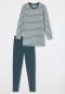 Pigiama A righe lunghe leggings jeans blu - Casual Essentials