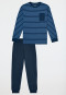 Pigiama a lunghe strisce blu - Nightwear