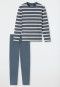 Pigiama a lunghe strisce blu denim - Casual Nightwear