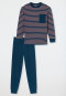 Pajamas long stripes orange - Nightwear