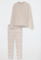 Pigiama con polsini riscaldanti di lunghezza beige - selected! Premium Warming