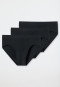 black bikini briefs for men in a practical three-pack