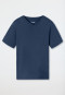 Shirt kurz arm V-Ausschnitt royal - Mix+Relax