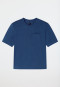 Shirt with short sleeves and chest pocket atlantic blue - Mix+Relax