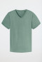 Shirt kurzarm V-Ausschnitt linde - Mix+Relax