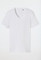 Maglietta a maniche corte con scollatura a V in bianco - Premium Cotton
