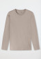 Shirt long sleeve Organic Cotton brown-gray - Mix+Relax