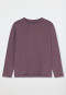 Tee-shirt à manches longues col rond mauve - Mix+Relax