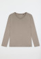 Shirt langarm V-Ausschnitt clay - Mix+Relax