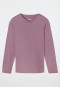 Shirt langarm V-Ausschnitt lila - Mix+Relax
