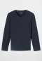 Shirt langarm V-Ausschnitt nachtblau - Mix+Relax