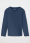 Shirt langarm V-Ausschnitt royal - Mix+Relax