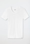 Maglia a manica corta in jersey elastico con scollo tondo di colore bianco - Long Life Soft
