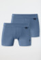 Confezione da 2 jeans con stampa cantiere blu - Fine Rib