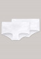 Confezione di 2 pantaloncini di colore bianco - Cotton Essentials