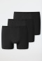 Lot de 3 boxers en coton bio noir - 95/5